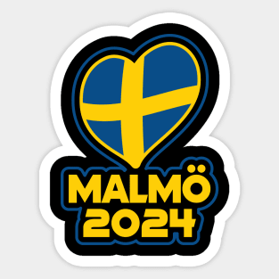 Malmö Sweden hosting European music competition Sticker